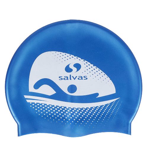 Шапочка для плавания SALVAS Cap, размер взрослый, Цвет Синий