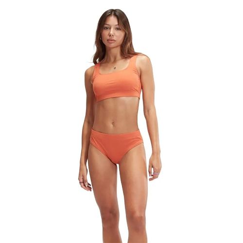 Купальник SPEEDO Textured Deep U-Back Bikinis, Размер р.34, Цвет Оранжевый