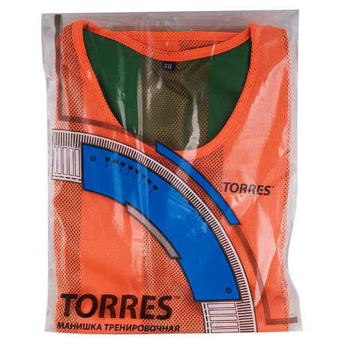 Манишка двухсторонняя TORRES детская, Цвет Оранжевый/Зеленый
