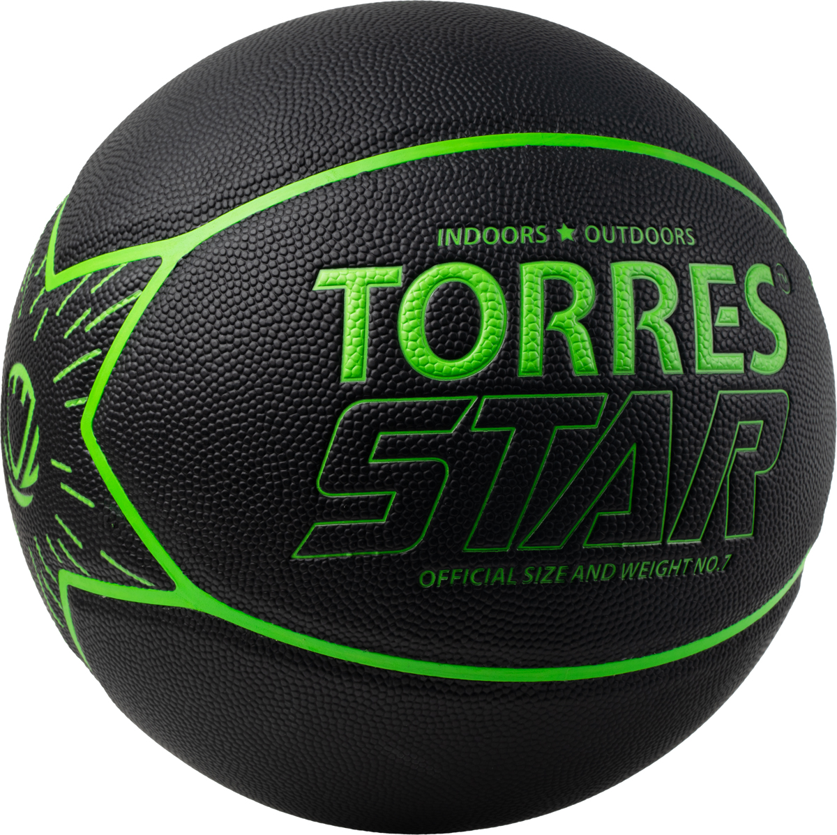 Мяч баскетбольный TORRES Star, размер 7