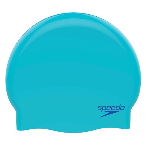 Шапочка для плавания SPEEDO Molded Silicone Cap Jr,  детская, Цвет Голубой