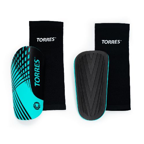 Щитки футбольные TORRES Pro с чулком, профессиональные, Размер l