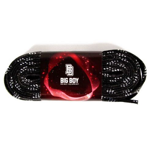 Шнурки для коньков BIG BOY Comfort Line с пропиткой, Размер 244см, Цвет Черный