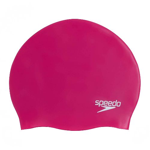 Шапочка для плавания SPEEDO Plain Molded Silicone Cap, Цвет Розовый