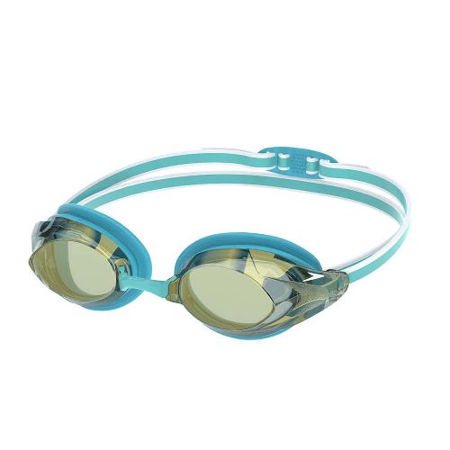 Очки для плавания SPEEDO Women`s Vanquisher 3.0 Mirrored, World Aquatics Approved, Цвет очков/линз Голубой/Зеркальный