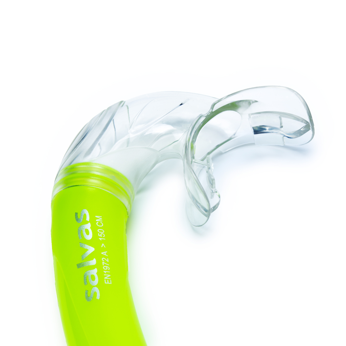 Трубка плавательная SALVAS Flash Junior Snorkel, размер детский, Размер junior, Цвет Желтый