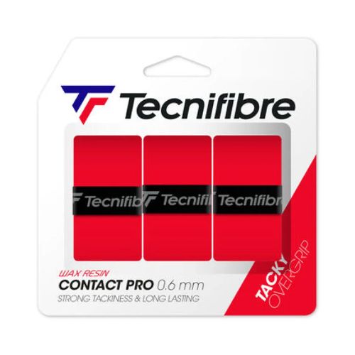 Овергрип Tecnifibre Pro Contact Rouge, упаковка 3шт, красный