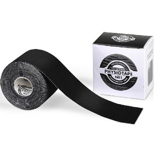 Тейп кинезиологический PHYSIOTAPE No.1, размер 5 см x 5 м, Цвет Черный