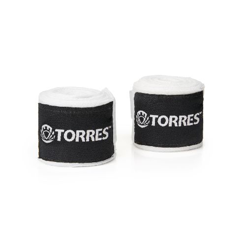 Бинт боксерский TORRES, 1пара, хлопок, Размер Дл. 2,5 м, Цвет Белый