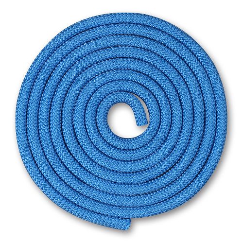 Скакалка гимнастическая INDIGO, длина 2,5м, Цвет Синий