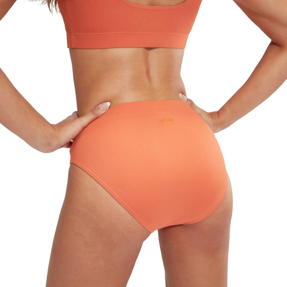 Купальник SPEEDO Textured Deep U-Back Bikinis, Размер р.34, Цвет Оранжевый
