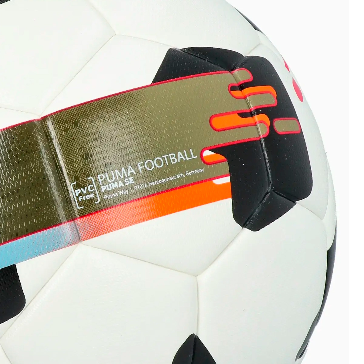 Мяч футбольный PUMA Orbita 3 TB FQ 08432401, FIFA Quality, Размер 5, Цвет Бело-черно-оранжевый