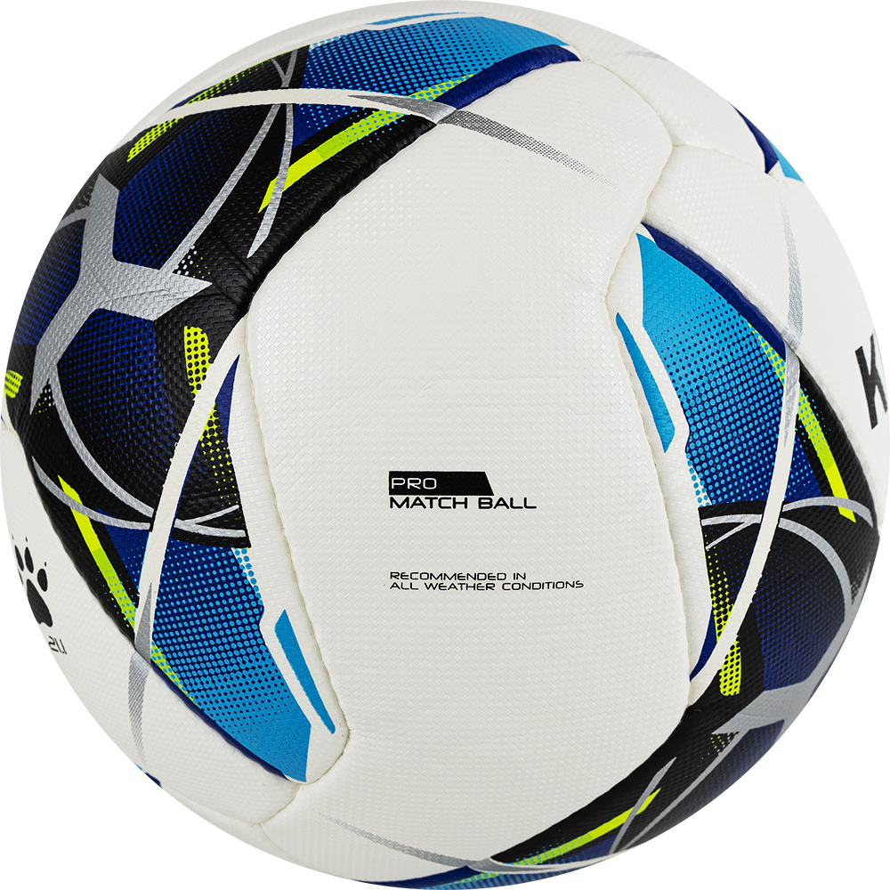 Мяч футбольный KELME Vortex 21.1, Размер 5, Цвет Бело-синий
