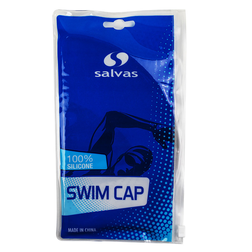 Шапочка для плавания SALVAS Cap, размер взрослый, Цвет Синий