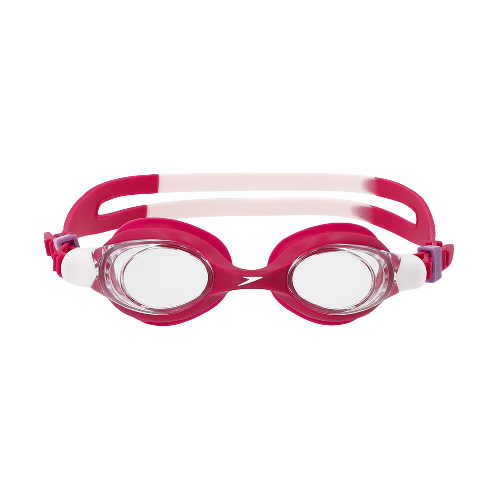 Очки для плавания SPEEDO SKOOGLES Jr, для детей 3-6 лет, Цвет очков/линз Красный/Прозрачный