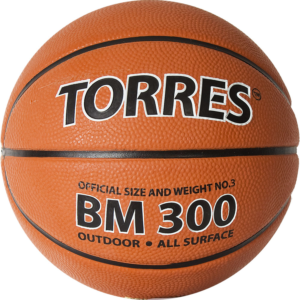 Мяч баскетбольный TORRES BM300, Размер 3