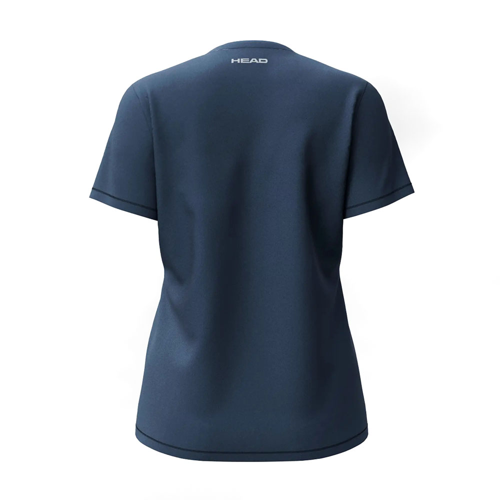Футболка женская HEAD Club Original T-Shirt W, Размер l, Цвет Темно-синий
