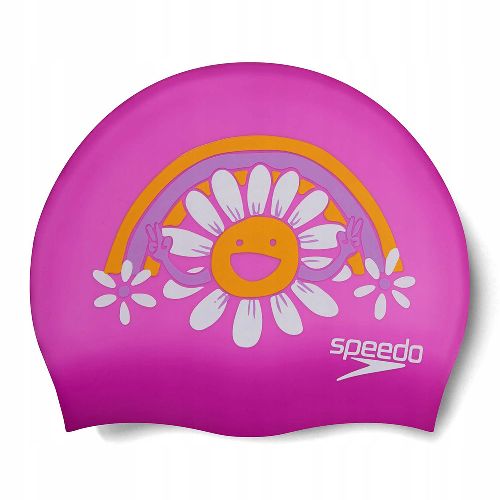 Шапочка для плавания SPEEDO Boom Silicone Cap Jr, детская, Цвет Розовый