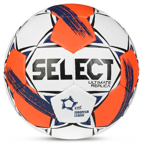 Мяч гандбольный SELECT Ultimate Replica v25, Размер 2, Цвет Бело-оранжево-темносиний