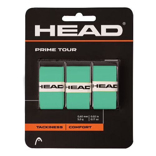 Овергрип HEAD Prime Tour, в упаковке 3 шт., Цвет Мятный