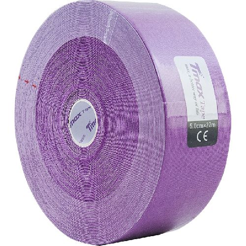 Тейп кинезиологический TMAX Extra Sticky, размер 5 см x 22 м, Цвет Фиолетовый