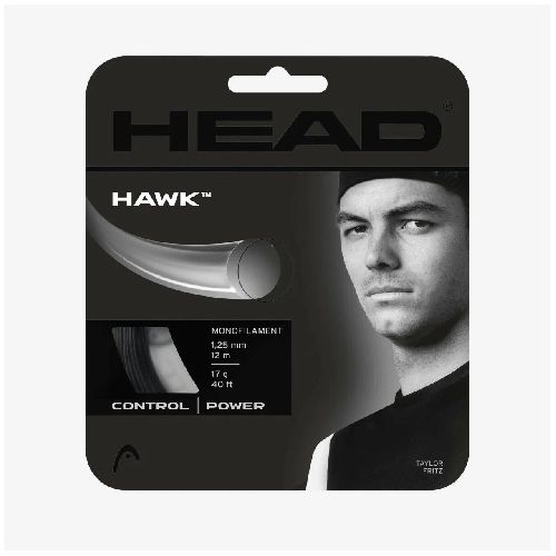 Струна теннисная HEAD Hawk 16, Цвет Черный