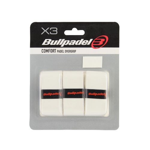 Овергрип BULLPADEL Comfort GB1200, в упаковке 3шт, Цвет Белый