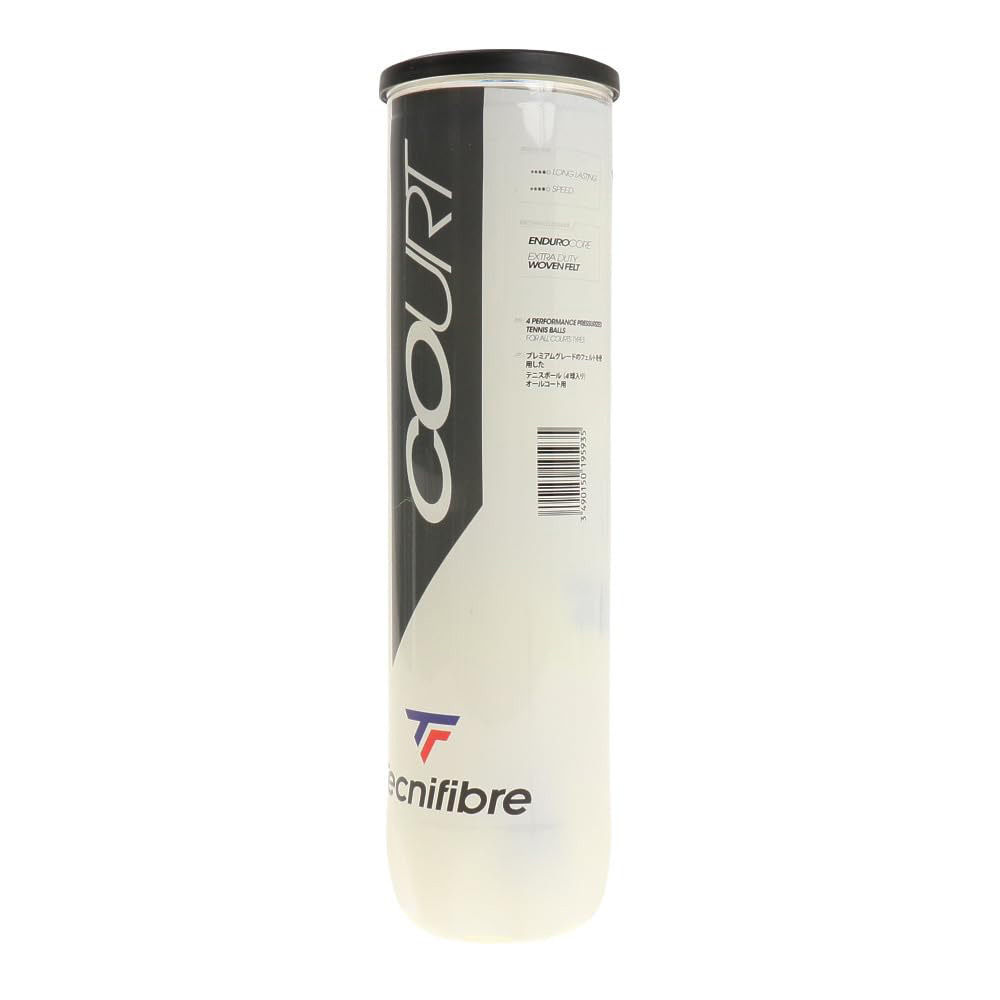 Мяч теннисный Tecnifibre Court 4B, 60COUR364, уп.4 шт, ITF