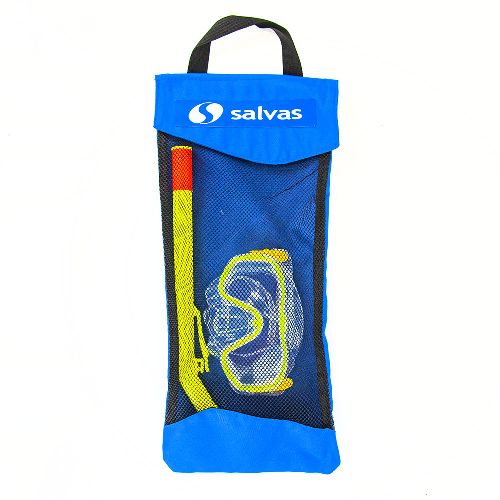 Набор для плавания SALVAS Easy Set, размер Junior, в сетчатой сумке, Цвет Желтый