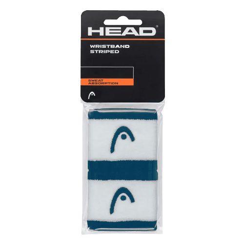 Напульсники HEAD 2,5'' stripped, ширина 7см, Цвет Бирюзово-белый