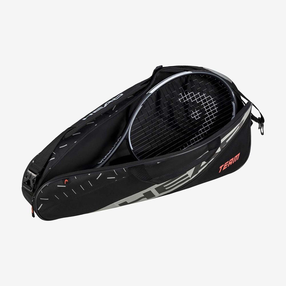 Сумка-чехол HEAD Team Racquet Bag S, 75*31*10см, Размер 75x31x10см, Цвет Черно-оранжевый