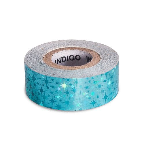 Обмотка для гимнастического обруча INDIGO Stars, Цвет Голубой