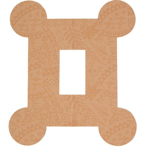 Тейп динамический POSTYREPALS Box Tape PP-Box-T, преднарезка, по 5 шт, телесный