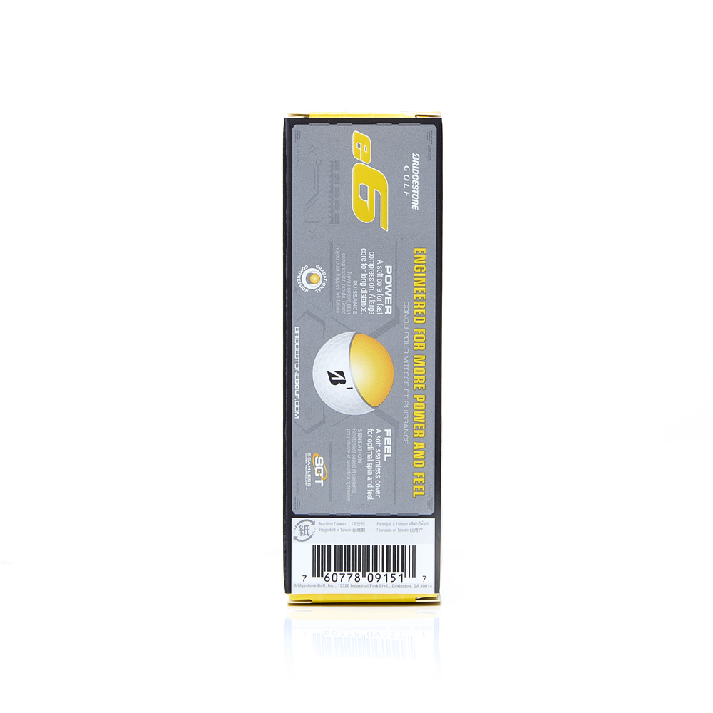 Мяч для гольфа Bridgestone e6 Yellow, Цвет Желтый