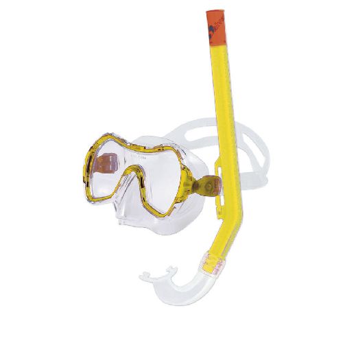 Набор для плавания SALVAS Haiti Set, размер Medium, в сетчатой сумке, Цвет Желтый