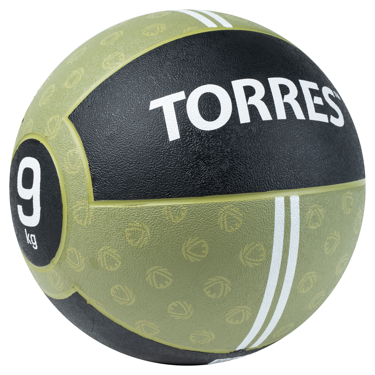 Медбол TORRES резина, Вес 9 кг