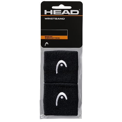 Напульсники HEAD 2,5'', ширина 7см, Размер 2,5'', Цвет Черный
