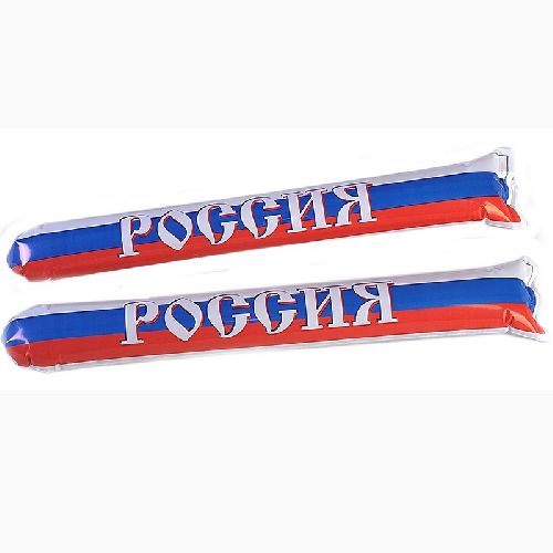 Надувные палки-стучалки Россия, комплект из 2шт.